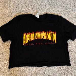 Black Alpha Omicron Pi T-Shirt